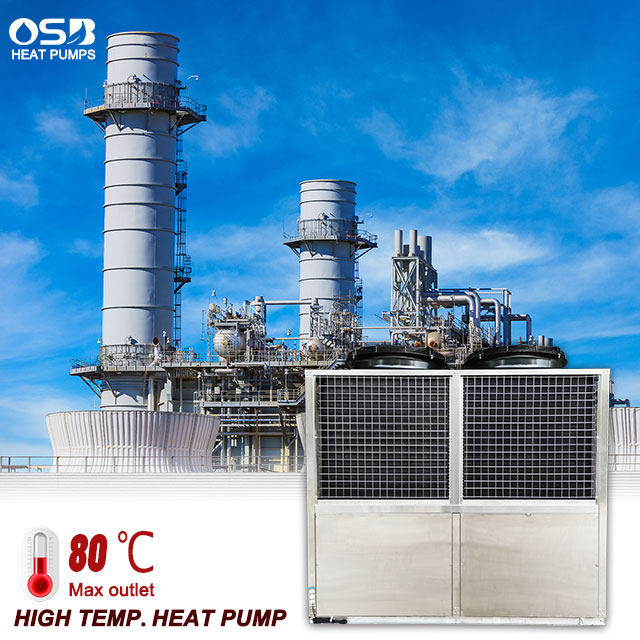 0KW 70KW Air Source Heat Pump Industrial High Temperature Water Heater Screw Hot and Cold Water Unit